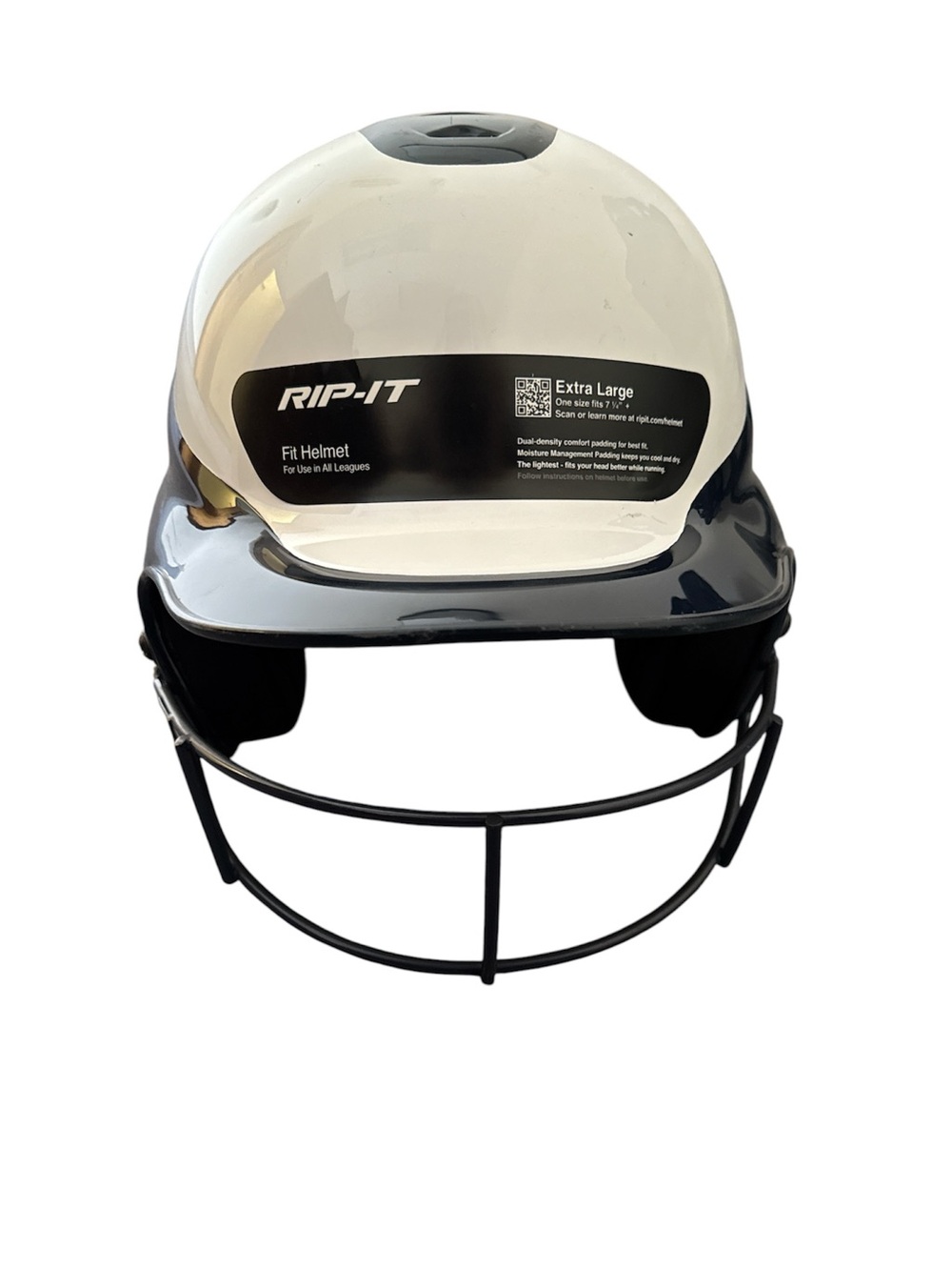 RIP-IT Batting Helmet Navy and White
